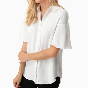 Off White Limerick BlouseTUCKERNUCK L NWOT